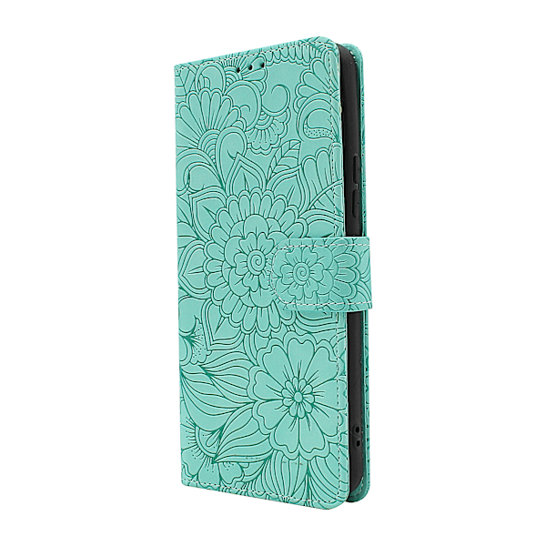 Flower Standcase Wallet Samsung Galaxy A53 5G (A536B) Blå Blå