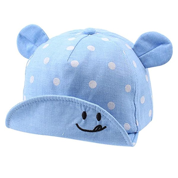 Solhatt för babypojke flicka, mjuk bomullhatt för babybarn, barn basebollkepsar för liten pojke flicka gul
