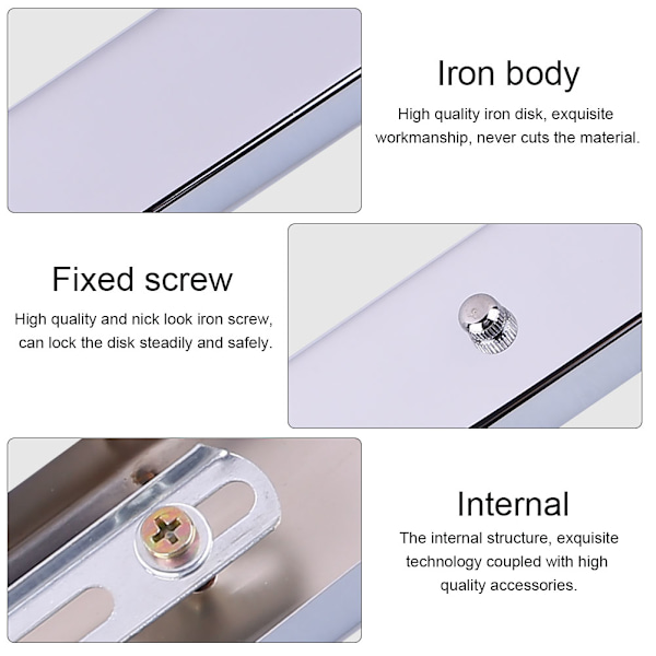 Taklampa Platta Hållare Montering Bas Rektangulär Form DIY Pendellampa Tillbehör, Silver