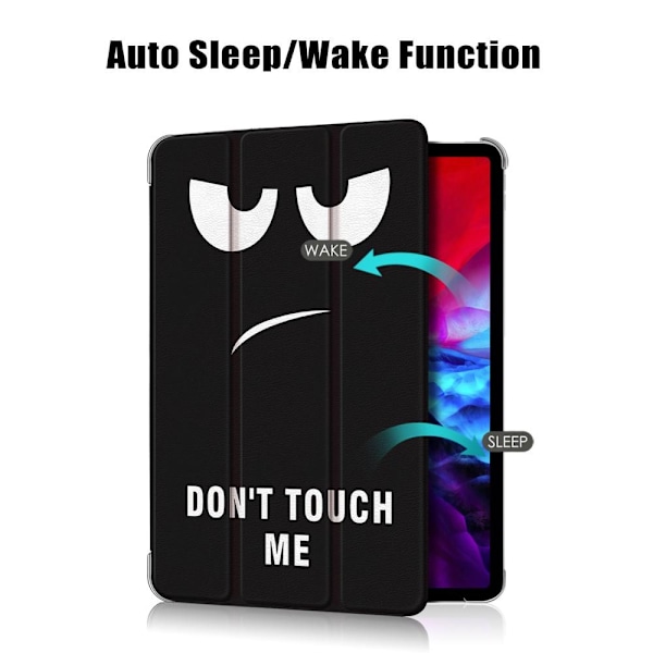 iPad Pro 12.9 (2018/2020/2021) - Tri-Fold Läder Fodral - Dont To Dont Touch Me