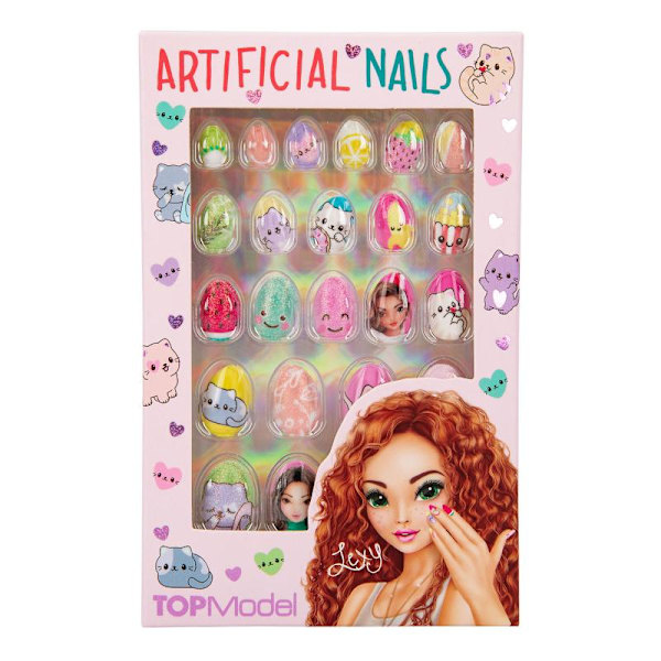 TOP Model Barn lösnaglar Fake nails naglar 24st Artificial LEXY