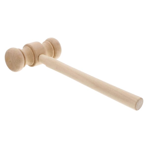 Massiv träklubba leksak för lekande barn Domare Hammare Rollspel