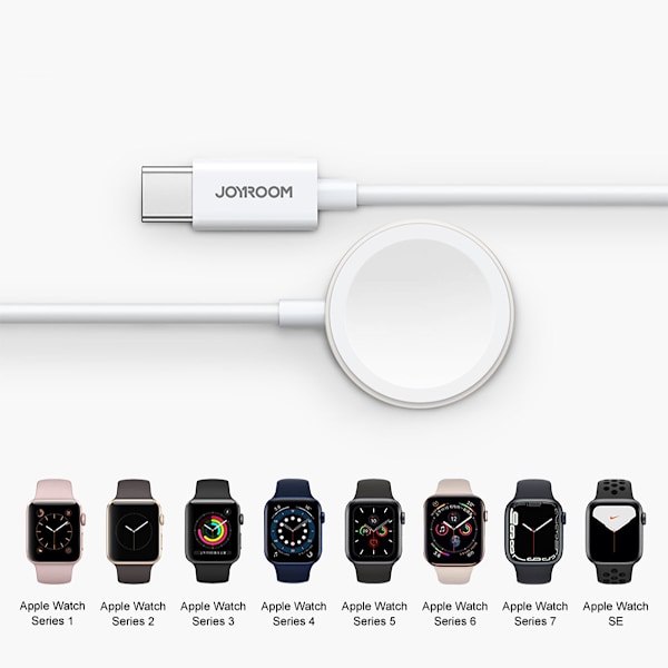 Joyroom Apple Watch Laddare Magnetisk USB-C Vit