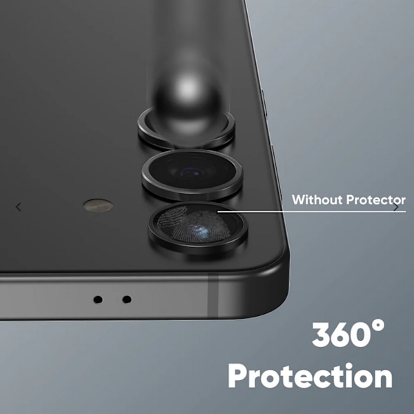 2-Pack Samsung S25 Kameralinsskydd Härdat glas - Svart Svart