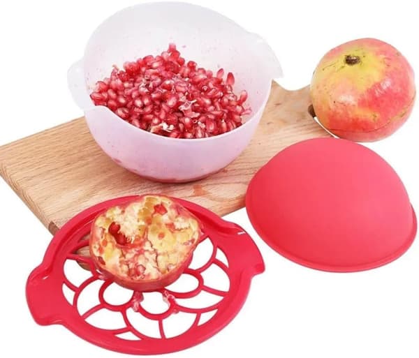Pomegranate Peeler Silicone Pomegranate Peeler with Bowl Pomegranate Seed Remover Tool Pomegranate Seed Remover Non-slip Fruit Vegetable