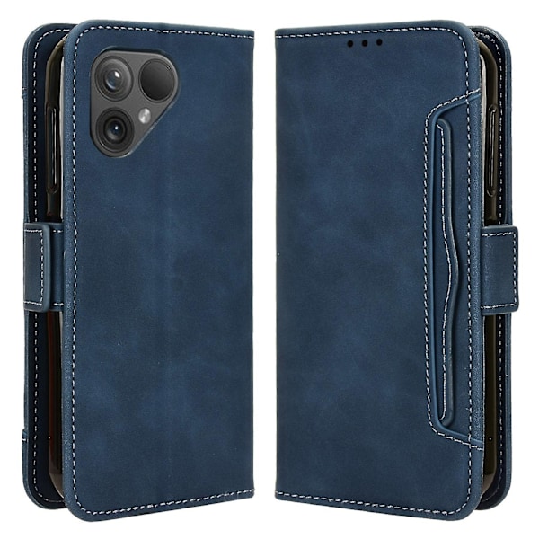 För Fairphone 5 Case anti-scratch Folio Flip Pu Läder cover Blue Blue