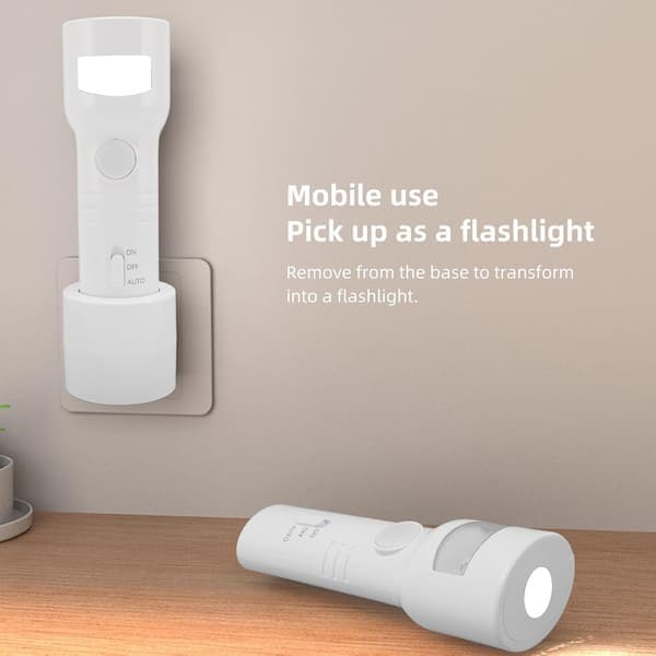 Smart Plug Night Light - Dusk Sensor with 4000K Warm White & RGB Colors, EU Plug (1.15W)