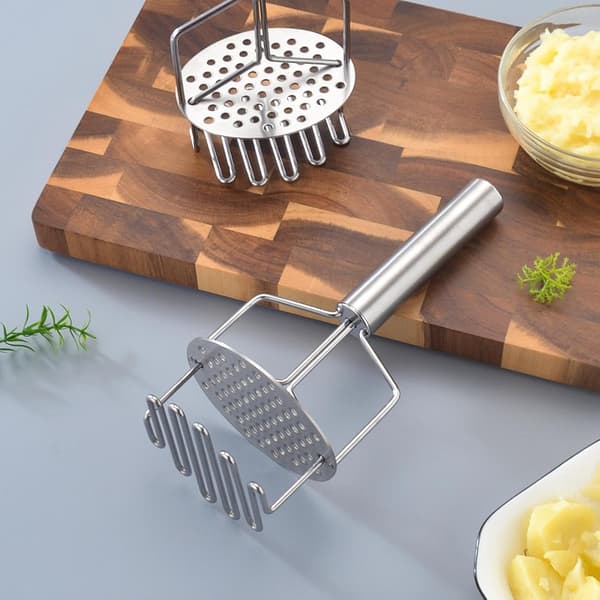 Manual Double-Layer Stainless Steel Potato Masher, Kitchen Press, Cooking Tool
