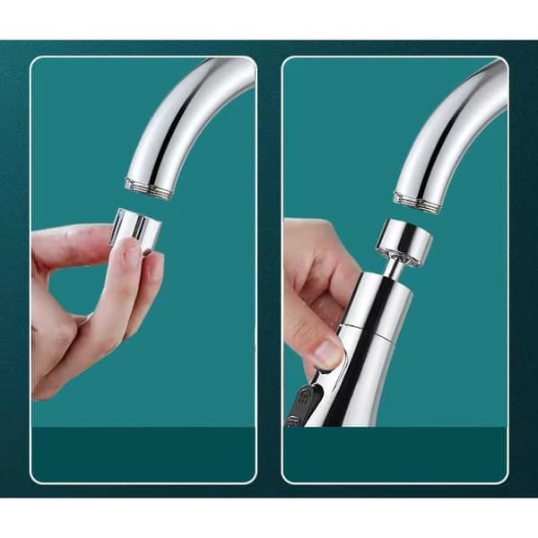 Kitchen Utensil Kitchen Faucet Nozzle Kitchen Faucet 360 Degree 1pc/Silver 1 pc/silver 1st/Silver 1 stk/sølv