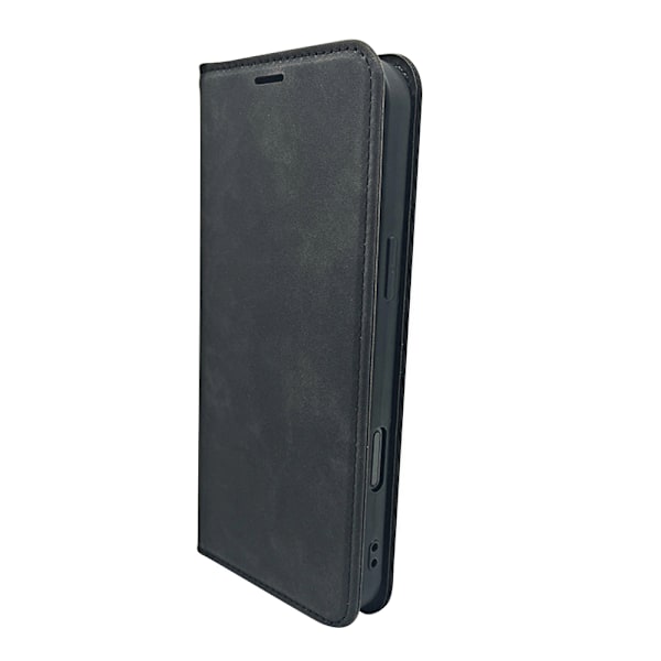 IPhone 16 Plånboksfodral Smart Suede - Svart svart