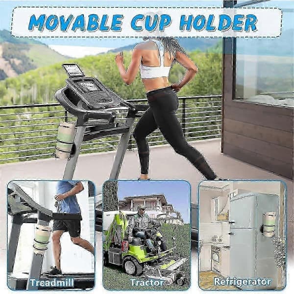 Strong Magnetic Cup Holder, Full Coverage Anti-Drop Drink Holder, Horizontal or Vertical Mounting on Metal 2-pack