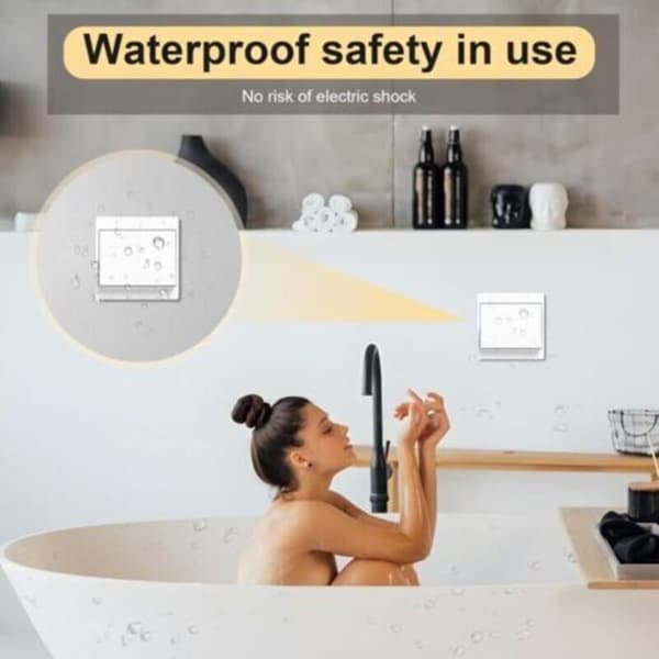 Wireless Switch Set - Self-Powered Wireless Switch - Waterproof Wall Switch - Control Your Lighting Up to 200m