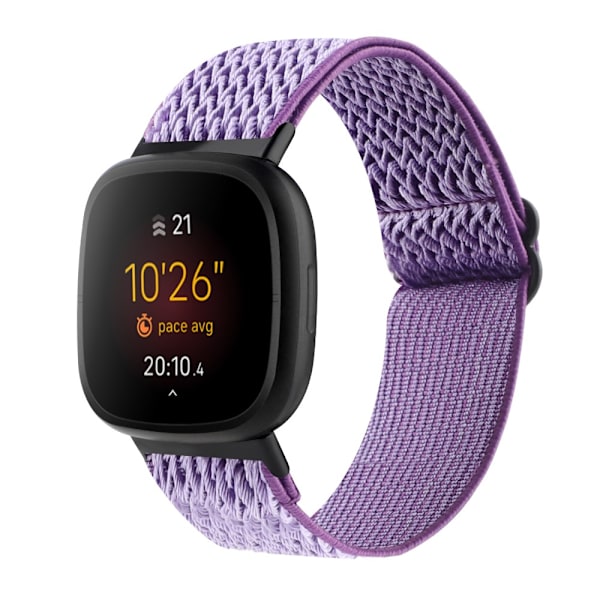 Vävd Nylonarmband Fitbit Versa 3/Sense Lila