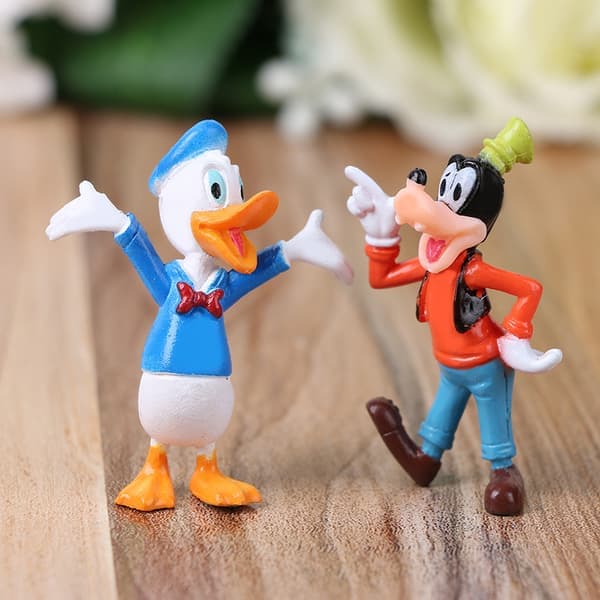 6-pak Disney Figurer Mickey Mouse Anime Figurer Legetøj til Børn