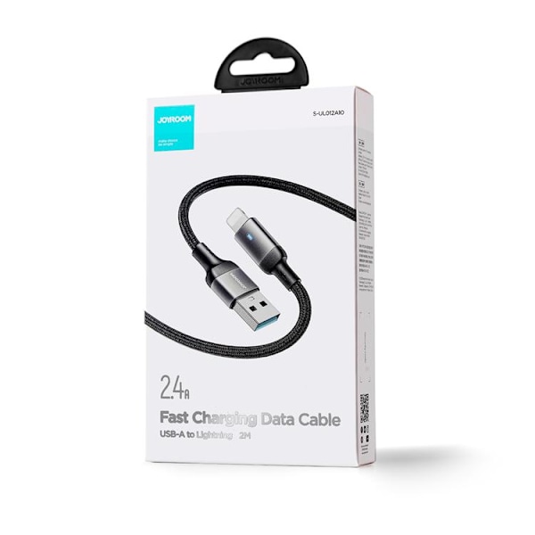 Joyroom A10 USB-A till Lightning kabel 2m - Svart