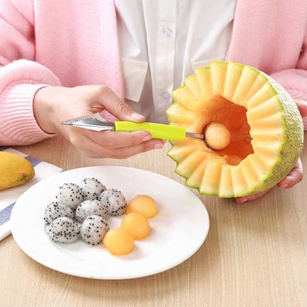 Ske til melon-, frugt- og isterningkugler - Melonske - Isske Pink