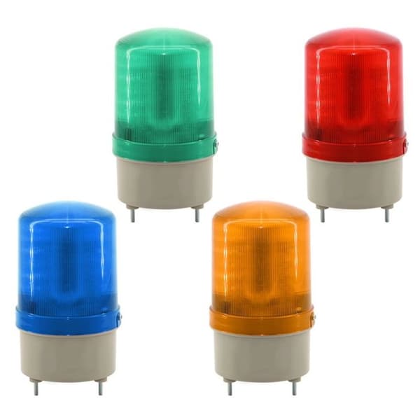 Rotating Red LED Warning Light with Audible Alarm - JZSH - For Vehicles - Emergency Signaling