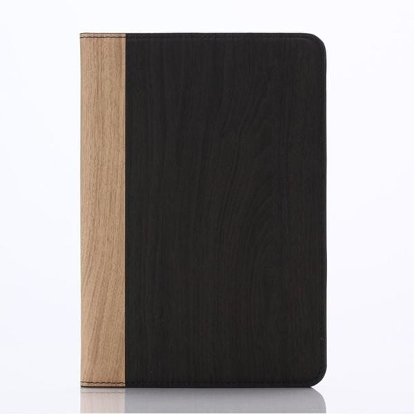 Plånboksfodral Ipad Mini 4 - Trä (välj mellan 4 färger) Mörkbrun Mörkbrun