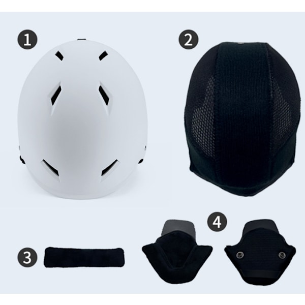 Skidhjälm Halvtäckt anti-impact skidhjälm dark gray L dark gray L