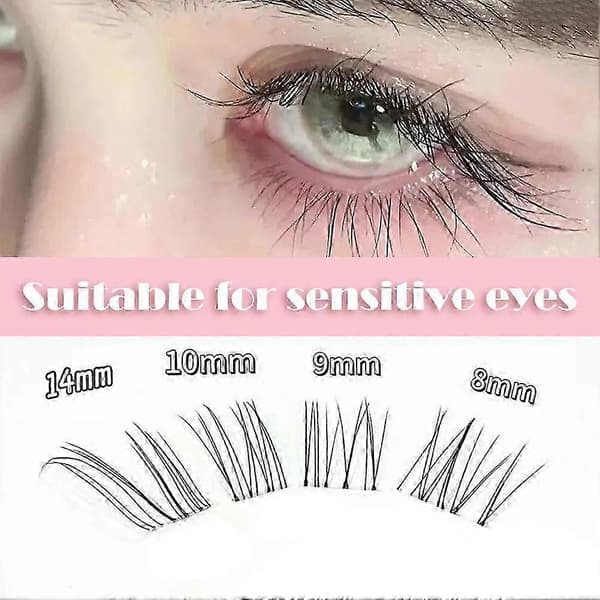 False Eyelashes Manga Nature DIY Cosplay Eyelashes Makeup Slanted Fake Eyelashes