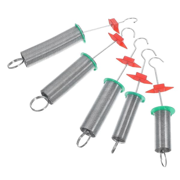 5 Scientific Springs: Physics Experiment Hooke's Law Spiral Springs Set - Teaching Equipment For Students And Science Laboratories 8X6.5X0.25cm