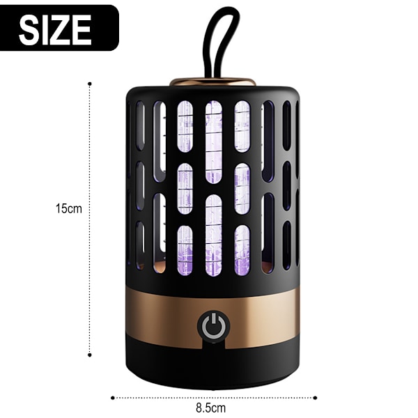 Bug Zapper, Elektrisk Myggdödare Bärbar Camping Myggdödare Uppladdningsbar Inomhus Bug Zapper