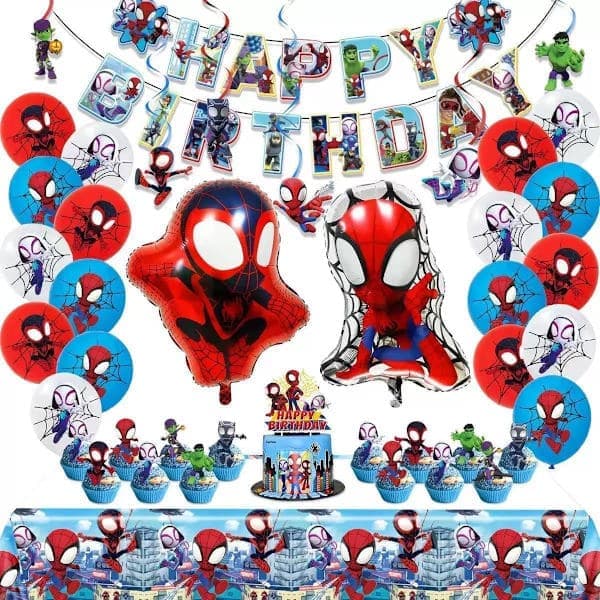 Spiderman fødselsdagsfest dekorationssæt[HK]