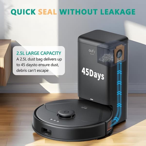 12 dammsugarpåsar för Eufy x10 Pro Omni