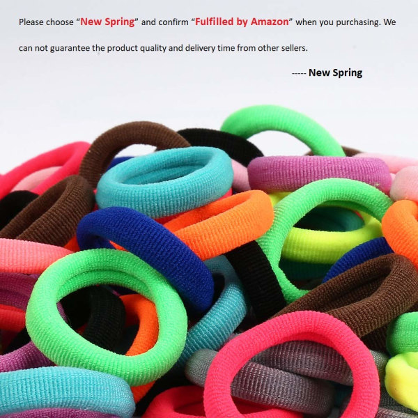 100 st bomullsslipsar för toddler för flickor och barn, sömlösa hårband för barn, elastiska hästsvanshållare för flickor (assorterade färger)