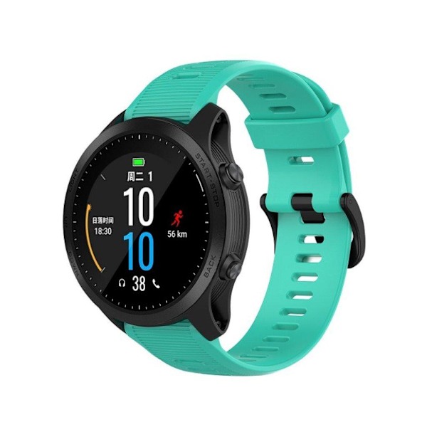 Garmin Forerunner 945 / Fenix 5 Plus / Approach S60 silicone watch band - Cyan Grön