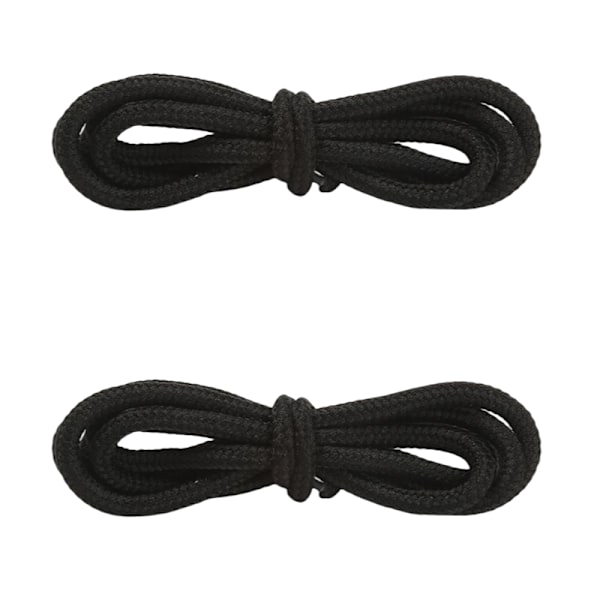 Runda skosnören 5-par Svart 4 mm/1.5 m Sort 4 mm/1.5 m