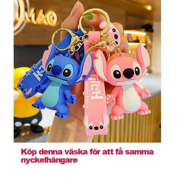 Stitch Flickväska Stor Kapacitet Stitch Ryggsäck Casual Blå-FX-