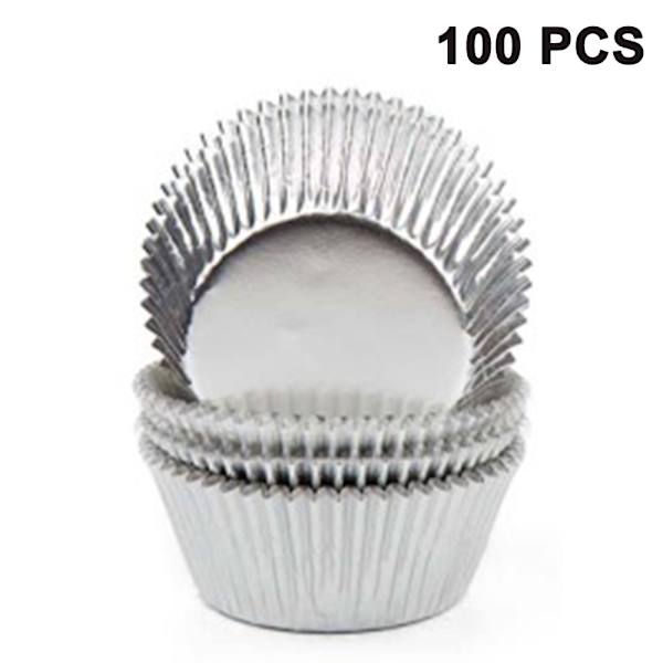 100-pack muffinsformar, pappersformar för cupcakes, minicupcakeformar för dessert, bröllop, födelsedagsfest