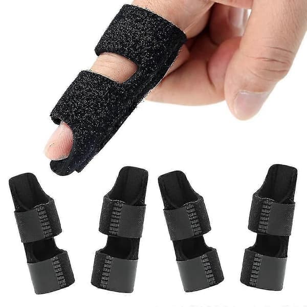 4-pack finger splints for trigger finger, finger orthosis, finger joint immobilization, broken finger
