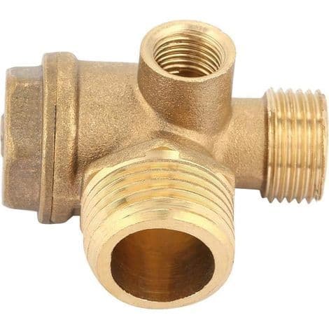 Port Udvendig Gevind Rørfitting til Kompressor Tilbageslagsventil 20 x 16 x 10mm (20 x 16 x 10mm)