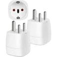 Reseadapter - XVX - 2 stycken - EU till typ D - Kompatibel med Indien, Nepal, Sri Lanka