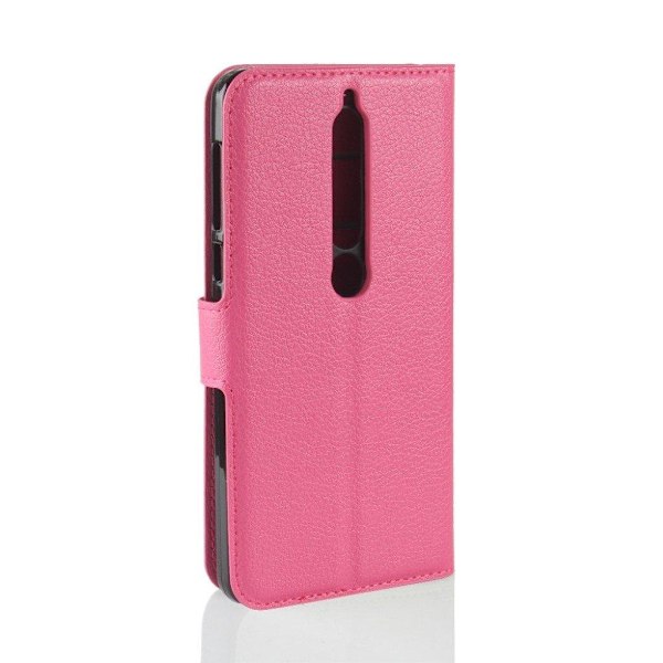 Nokia 6 (2018) Modernt läder fodral - Rosa Rosa