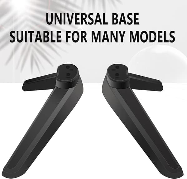 Universal TV-skåp, skrivbords-TV-stativ, basbyte, TV-stativ, basfötter, TV-stativ, installationsben 17mm-20mm
