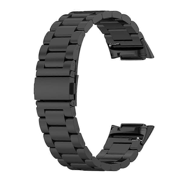 xDfind Tre Pärlor Quick Release Metal Watch Band Sort Black For Fitbit Charge 6 / 5