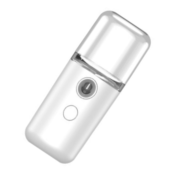 Nano ansiktsmistspray ABS-hölje fickstorlek USB-laddning vatten ansiktsfuktare för hydrering vit
