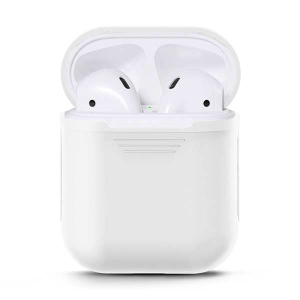 Silikonfodral för AirPods 2-Pack Vit Vit