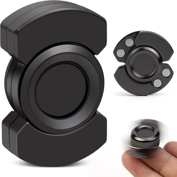 3-i-1 Fidget-leker for voksne: Spinn, Slider Black