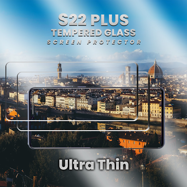 2 Pack Samsung S22 PLUS - 9H Härdat Glass - 3D Super Kvalitet