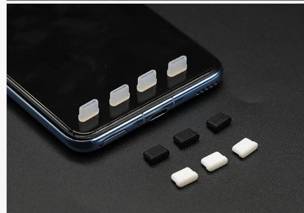 Pölysuoja USB-C-porteille, 4 kpl, valkoinen