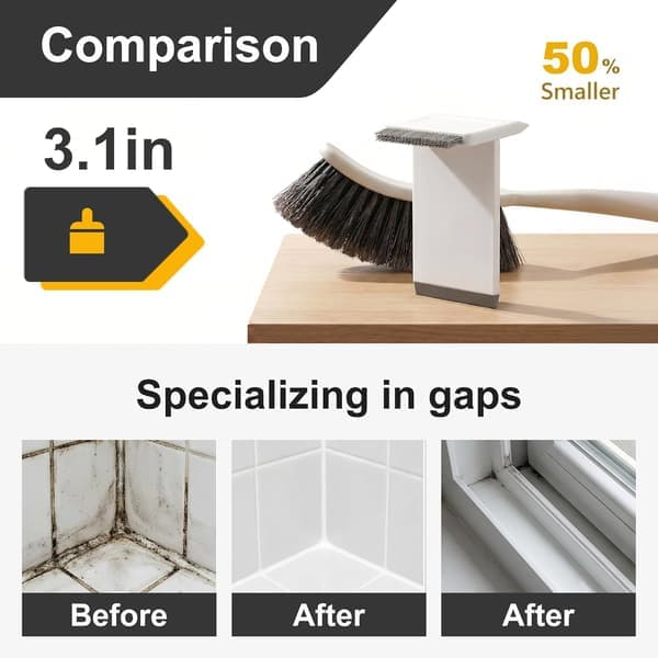 2-in-1 Scraper and Brush for Sink & Countertop, Multifunctional Scraper for Kitchen Surfaces, Tiles, Stove – Wet/Dry Stain Remover