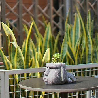för Kreativ Harts Blomkruka Sten Staty Pennhållare Skola Kontorsmaterial Brevpapper Studentpresent