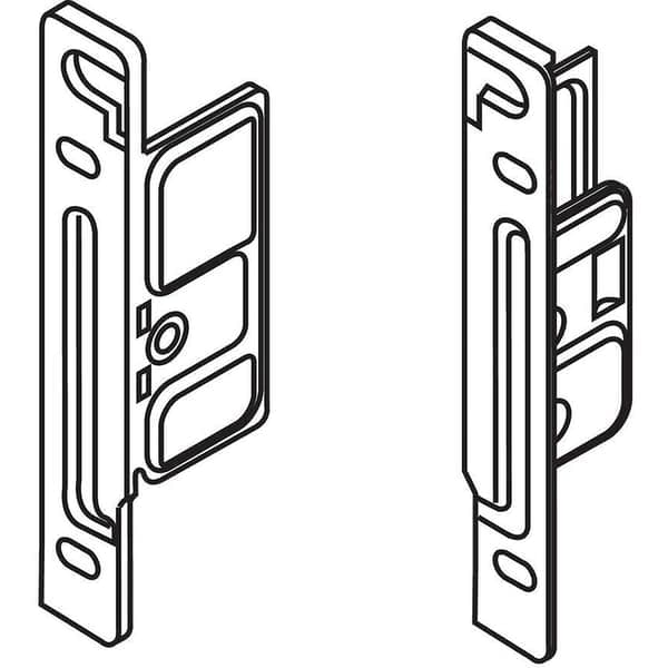 Blum Zsf.1700 Metabox fästbeslag för lådfronter (par)