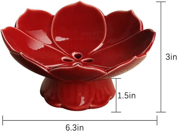 Fruktskål på fot, mittpunkt Kompottskål på fot Keramisk dessertskål Serveringsbricka Displayställ Lotus Dräneringsfat