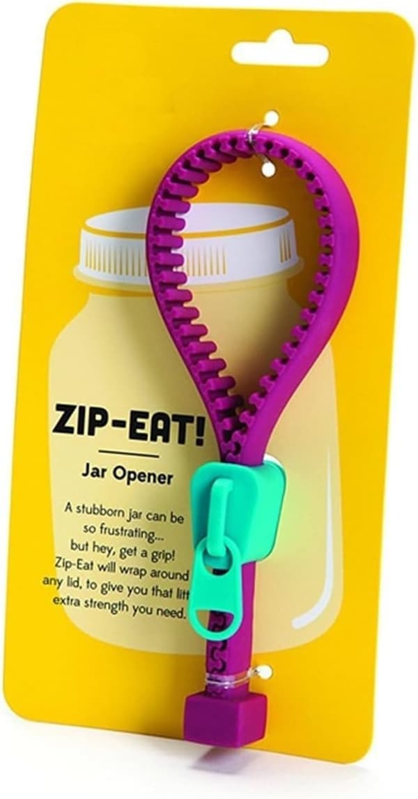 Creative Silicone Zipper Jar Opener - Multifunctional Non-Slip Lid Opener with Labor-Saving Screwdriver