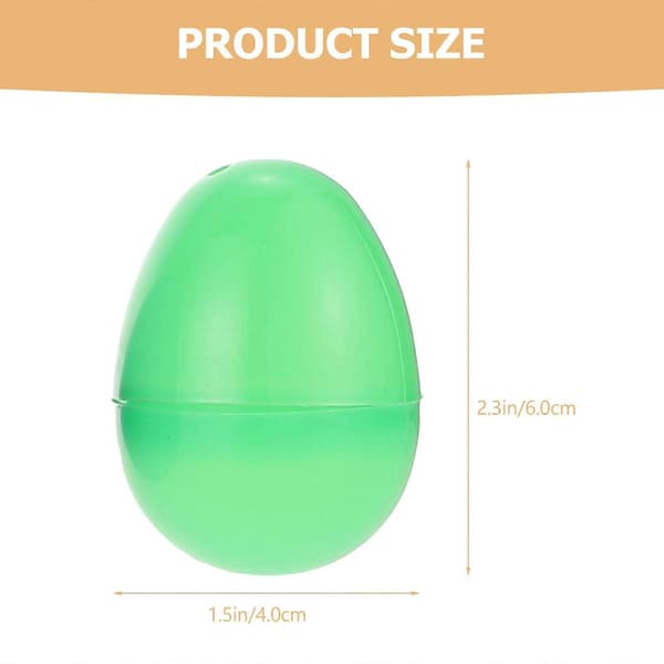 12 stk. påfyllbare påskeegg i plast, vri-egg-leketøy for barn 6X4cm